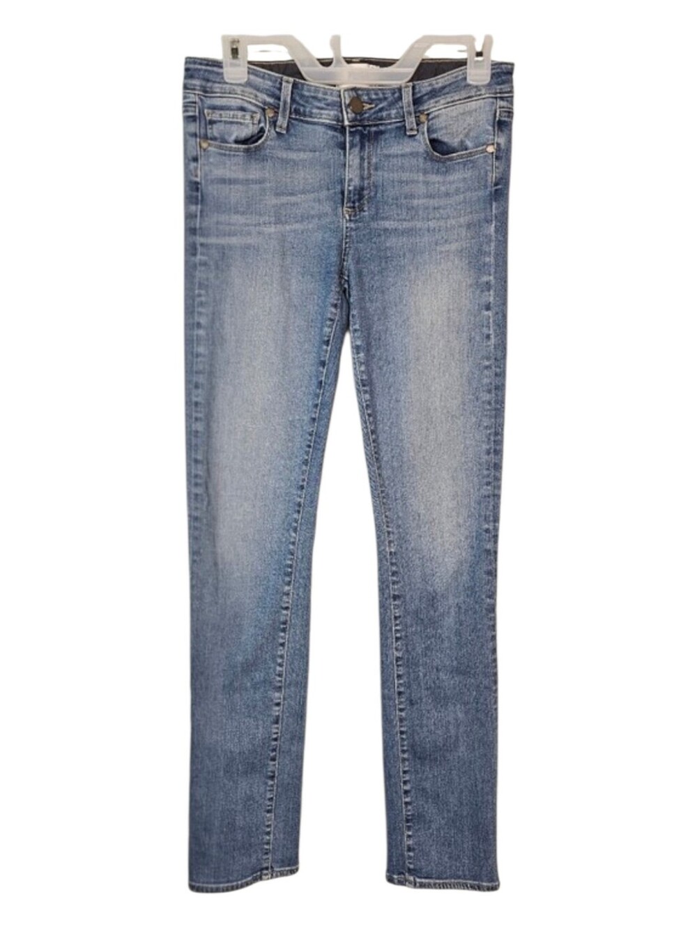 Paige Jeans Skyline Straight Mid Rise Medium‎ Wash Jeans Size 28